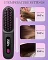 KNISUZ Go Brush Pro Ultra Light Cordless Hair Straightener Brush Pink