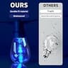 CAWWS 50ft Smart RGBW LED Outdoor String Lights with 20 Dimmable Color Changing Bulbs