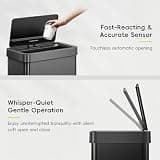 EKO Mirage X 21.1-Gallon Fingerprint-Resistant Motion Sensor Trash Can