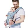 FRUITEAM 6-in-1 Cotton Baby Carrier with Waist Stool and Thick Straps