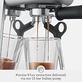 Breville Bambino Plus BES500BSS Compact Automatic Espresso Machine with Milk Frother