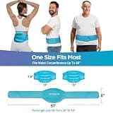 Comfytemp Sciatica Ease Brace & Ice Pack for Lower Back Pain Relief, 2-Pack