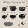 CAROTE 16-Piece Titanium-Reinforced Ceramic Nonstick Cast Aluminum Cookware Set