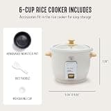 GreenLife 6-Cup PFAS-Free Ceramic Nonstick Rice, Grains & Oatmeal Multicooker