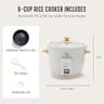 GreenLife 6-Cup PFAS-Free Ceramic Nonstick Rice, Grains & Oatmeal Multicooker