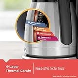 BLACK+DECKER 12-Cup Thermal Programmable Coffee Maker with Vortex Technology CM2046S