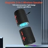 2-in-1 Dual Splittable 20W Magnetic Surround Sound Bluetooth Speaker