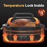 Sunvivi 24-Quart Electric Turkey Roaster Oven Featuring a Clear Viewing Lid