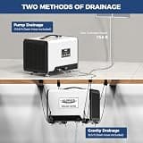 ALORAIR 120 PPD Commercial-Grade Crawl Space Dehumidifier with Heavy-Duty Pump