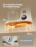 Neretva 6.34-Quart Professional DC Motor Stand Mixer with Retro Aesthetics
