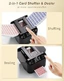 INNCNN 2-in-1 USB-C Rechargeable Card Shuffler and Dealer with Remotes