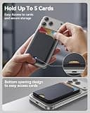 TWZKG Vegan Leather MagSafe Wallet Stand with RFID Protection - 5 Card Capacity