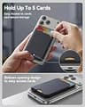 TWZKG Vegan Leather MagSafe Wallet Stand with RFID Protection - 5 Card Capacity