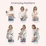 Momcozy 2-in-1 Breathable AirMesh Baby Carrier with Detachable Hip Seat