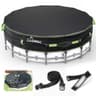 UIRWAY 500D Heavy-Duty Hybrid Round Pool Cover with Triple Windproof System