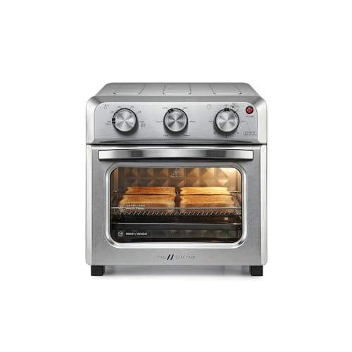 VAL CUCINA 6-in-1 Mini Air Fryer Toaster Oven with Hexagon Hybrid Heating