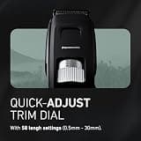 Panasonic ER-GB96-K Cordless Men's Long Beard Trimmer (58 Settings, 30mm)