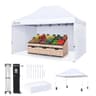 Crown Shades 10x15 Commercial Heavy Duty Pop Up Canopy Tent with Four Sidewalls