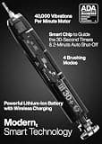 Aquasonic Black Series Ultra Whitening Ultrasonic Electric Toothbrush with Travel Case