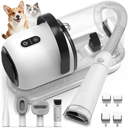 FIXR PG01 Pet Grooming Vacuum Kit with 12,000 Pa Suction and HEPA Filtration