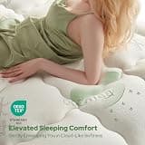 Bedlore Thick Bamboo Viscose Pillow Top Mattress Pad with Deep Pocket