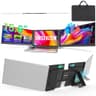 SMISEACOW 15.6-Inch Triple Laptop Screen Extender with Freestanding Bracket