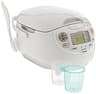 Zojirushi NS-ZCC10 Neuro Fuzzy Rice Cooker and Warmer, Premium White, 5.5-Cup