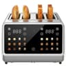DEAR MORNING 4-Slice Touchscreen Toaster with 75-Degree ErgoView Display
