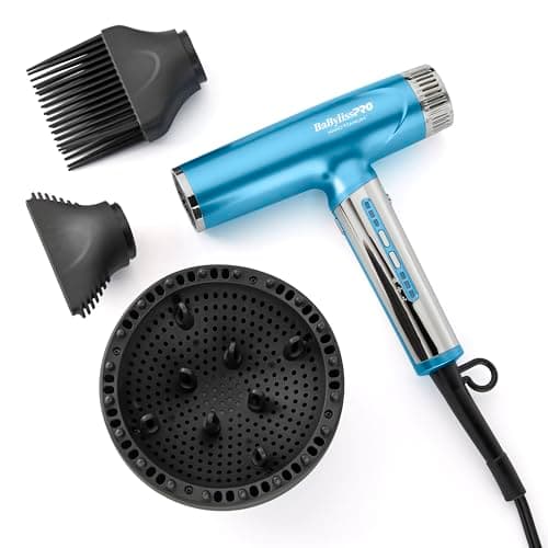 BaBylissPRO Nano Titanium Light Ionic High-Speed Hair Dryer with Diffuser