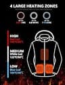 Varmcore Kids Casual Electric Fleece Heated Hoodie with Included Battery
