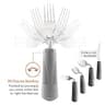 Special Supplies 4-Piece Weighted Adaptive Kitchen Utensil Set in Grey