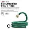 TT FLEX Burst-Proof 5FT Green Rubber Dehumidifier Drain Hose