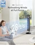DREO 42-Inch High Velocity Tower Fan with LED Display and Quiet Operation