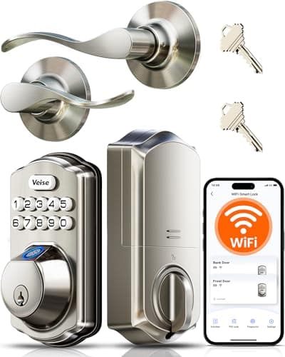Veise VE012W-B Built-in Wi-Fi Fingerprint Smart Lock with Handle Set
