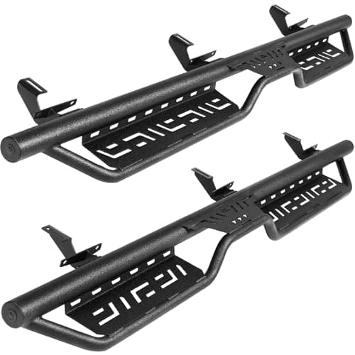 JOYTUTUS Anti-Slip Steel Running Boards Side Steps for Wrangler JL 4-Door
