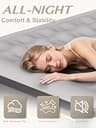 JUITOY 18-Inch Queen Air Mattress with Rechargeable Built-In Cordless Pump