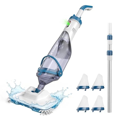 Enhulk PC15 Cordless Pool Vacuum with Extra-Wide 13.4-Inch Head and Hydrodynamic Motor