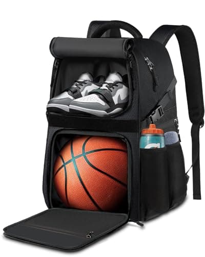LOINTET Basketball Bag Backpack with 11 Compartments and Foam Padding