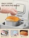 Neretva 20-in-1 Automatic Bread Maker with Dual Heaters and Ceramic Pan