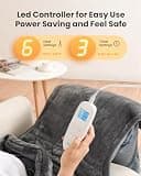 iDOO Large 24x33-Inch Weighted Electric Heating Pad for Comprehensive Back Pain Relief