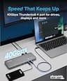 Plugable TBT-UDM Thunderbolt 4 Docking Station with Dual 4K Monitor Support