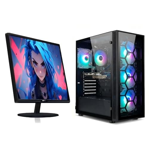 STGAubron Gaming PC Bundle with Intel Core i7, RTX 2060 Super, 24" Monitor