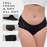 Bambody Absorbent Bamboo Rayon Menstrual Briefs, 4-Tampon Capacity 3-Pack