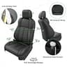 RIDEPOSH Custom Waterproof Leather Seat Protectors for 4th Gen Toyota Tacoma