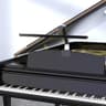 Archilight Stella-Pro Double Arm Clip-On LED Grand Piano Light, Black