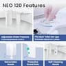 LUXE Bidet NEO 120 Single Nozzle Self-Cleaning Non-Electric Attachment