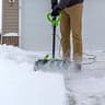 Earthwise SN70016 16-Inch 12-Amp Corded Electric Snow Shovel with Wheels