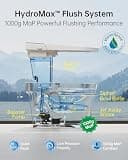 EPLO G20MAX Luxury Glass Panel Smart Toilet with Dedicated Men's Flush