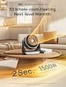 Dreo Whole Room Heater 714, 1500W Ceramic Tower Heater with 3D Oscillation