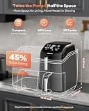 Family-Size 12-Quart Dual Basket Air Fryer with Smart Finish and PFAS-Free Baskets